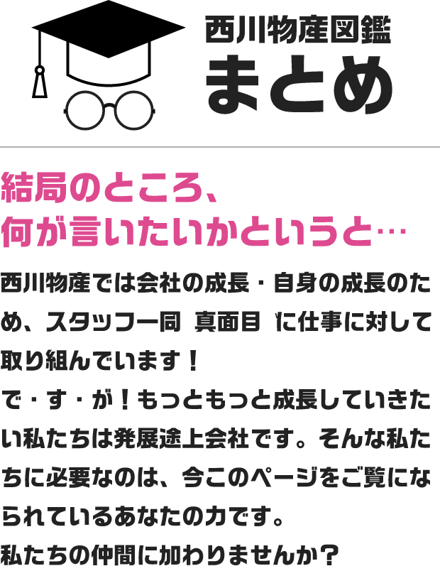 西川物産図鑑まとめ